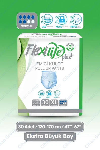 Flexi Life Plus Pedkülot Hasta Bezi XL