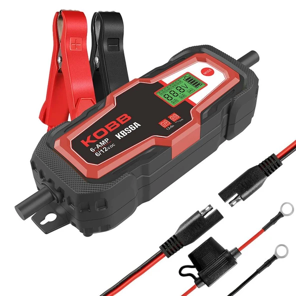 KOBB KBS6A 6/12V 150A Dijital Akü Şarj / Akü Bakım / Desülfatör ve Power Supply