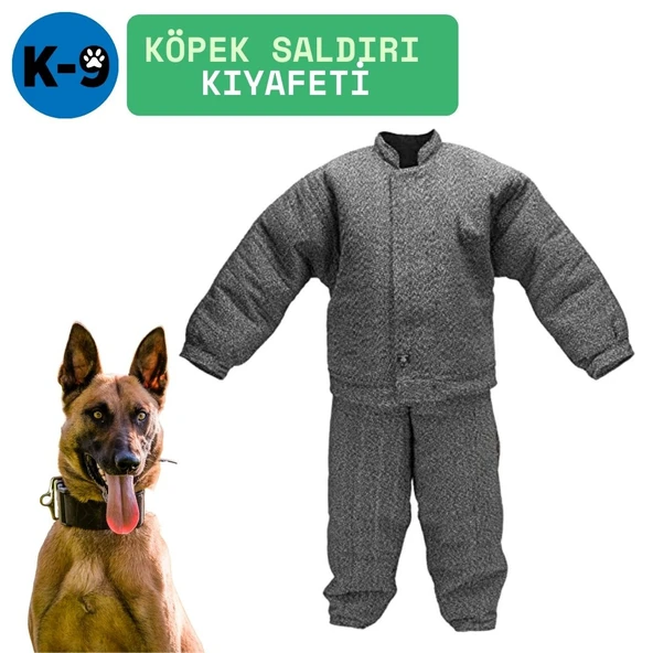 Kötü Adam Köpek Saldırı Elbisesi FULLBITE K9 Eğitim Ekipmanı Eğitmen Kıyafeti