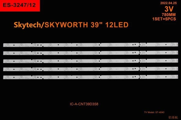 LCD LED-2411 TAKIM 5 Lİ-ST-4040-390009-CNT39D358-ES3247-WİNKEL
