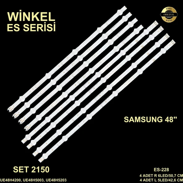 LCD LED-2150 TAKIM 8 Lİ-UE48H4200,LM41-00091 2014SVS48F_3228,D4GE-480DCB-R2-ES228-WİNKEL