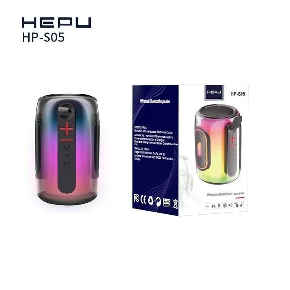 HEPU S-04 BLUETOOTH USB ŞARJLI RGB IŞIKLI MÜZİK KUTUSU