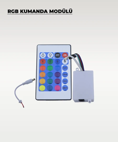 Şerit Led RGB Kumanda Modülü - Renk Ve Mod Kontrolcüsü - 2