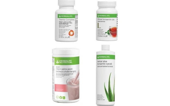 HERBALİFE AHUDUDU SHAKE + KLASİK ÇAY 50 GR+ ALOE VERA IÇECEK + THERMO
