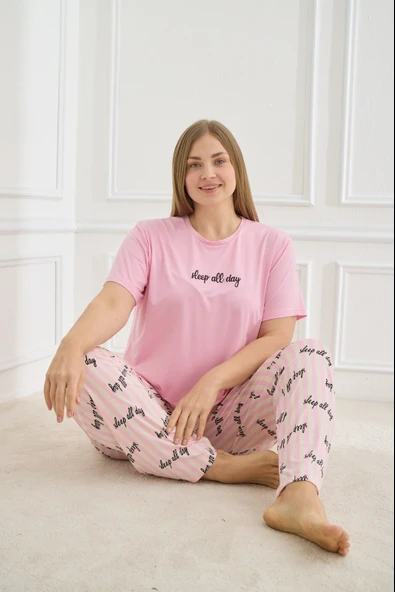 Mihra 50502-901 Kadın Büyük Beden Pijama Takımı