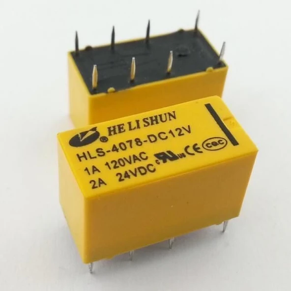 ROLE 12 V 2 AMPER 8 AYAK HLS-4078-DC12V