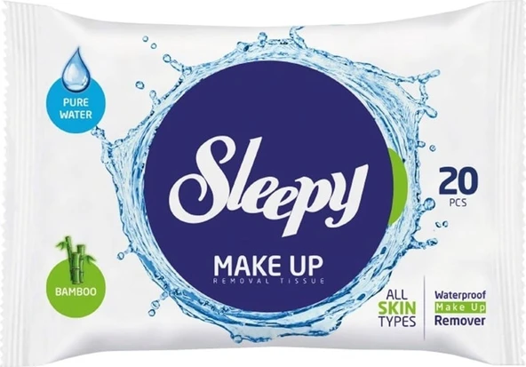Sleepy Make Up Makyaj Temizleme Mendili 20'li 6 Adet - 3
