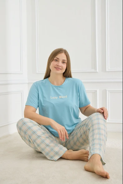 Mihra 50502-1108 Kadın Büyük Beden Pijama Takımı