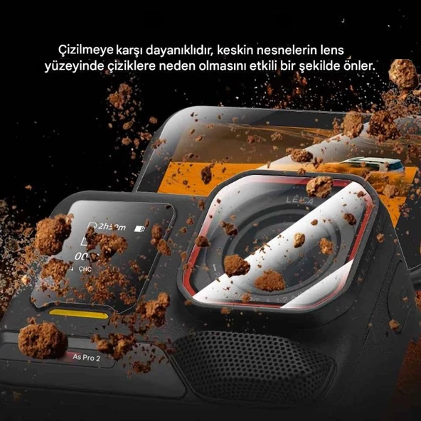 Insta360 Ace Pro/Ace Pro 2 Aksiyon Kamera Uyumlu Ekran koruyucu Nano Jelatin Seti - 2