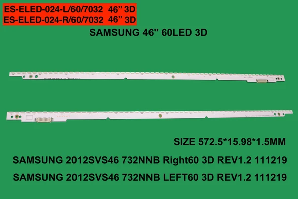 LCD LED-2118 2 Lİ ÇUBUK-UE46ES6100-UE46ES6140-UE46ES6340-UE46ES6710-ELED024-WİNKEL
