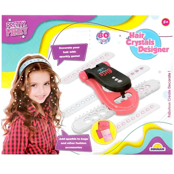 Nessi World Pretty Pinky Kristal Saç Aksesuarı Güzellik Seti - 3