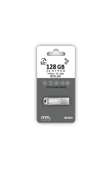 MTL  Type-c Uyumlu 128 Gb Otg'li Uyumlu Usb Flash Bellek Mt833
