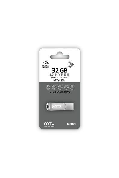 MTL  Type-C Uyumlu 32 GB OTG'li USB Flash Bellek MT831