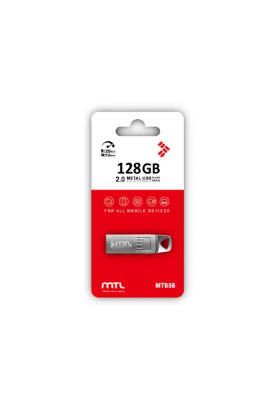 MTL  128 GB USB Flash Bellek Sürücü Metal MT856