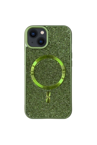 MTL  iPhone 15 Taşlı Magsafe Kılıf