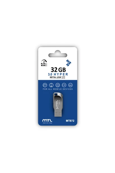 MTL  32 GB USB Flash Bellek Sürücü USB 3.0 Metal MT872