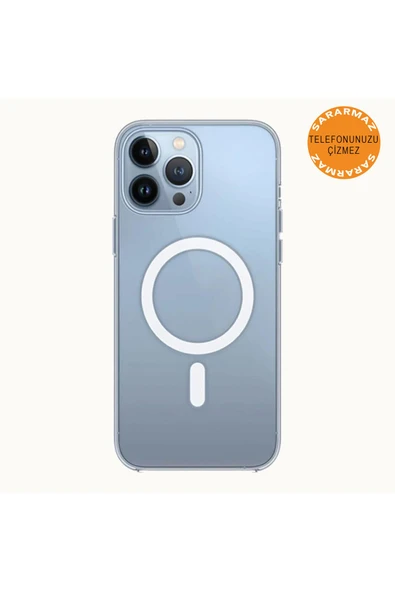 MTL  iPhone 13 Pro Max Animasyonlu Sararmaz Magsafe Kılıf