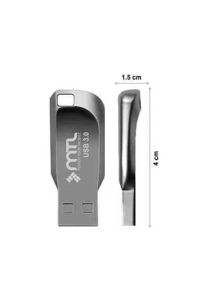 MTL  32 GB USB Flash Bellek Sürücü USB 3.0 Metal MT872 - 2