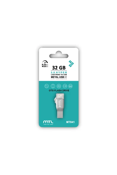MTL  iPhone ve iPad Uyumlu 32 GB OTG'li USB Flash Bellek MT841
