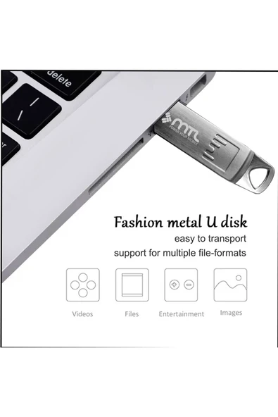 MTL  8 GB USB Flash Bellek Sürücü Metal MT852 - 3