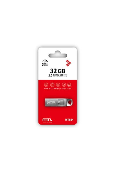 MTL  32 GB USB Flash Bellek Sürücü Metal MT854
