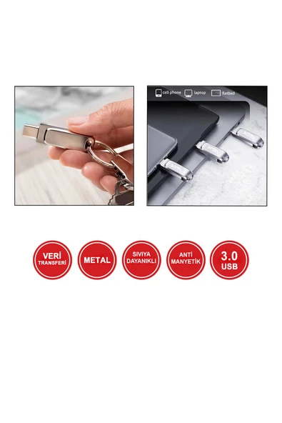 MTL  Type-c Uyumlu 128 Gb Otg'li Uyumlu Usb Flash Bellek Mt833 - 3