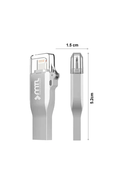 MTL  İphone Ve Ipad Uyumlu 128 Gb Otg'li Usb Flash Bellek Mt843 - 2
