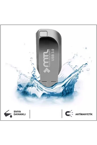 MTL  32 GB USB Flash Bellek Sürücü USB 3.0 Metal MT872 - 3