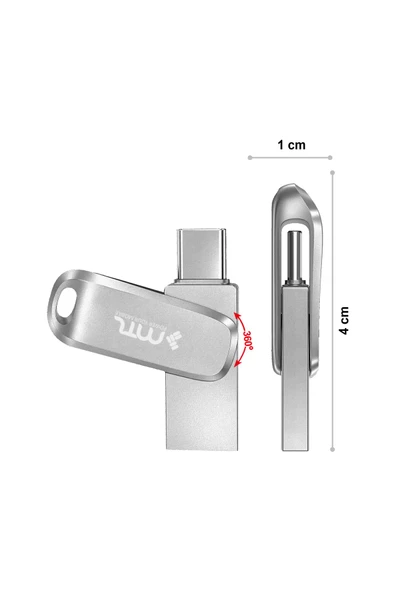 MTL  Type-c Uyumlu 128 Gb Otg'li Uyumlu Usb Flash Bellek Mt833 - 2
