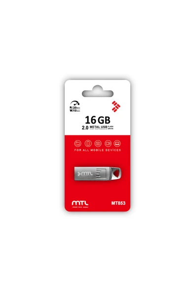 MTL  16 GB USB Flash Bellek Sürücü Metal MT853