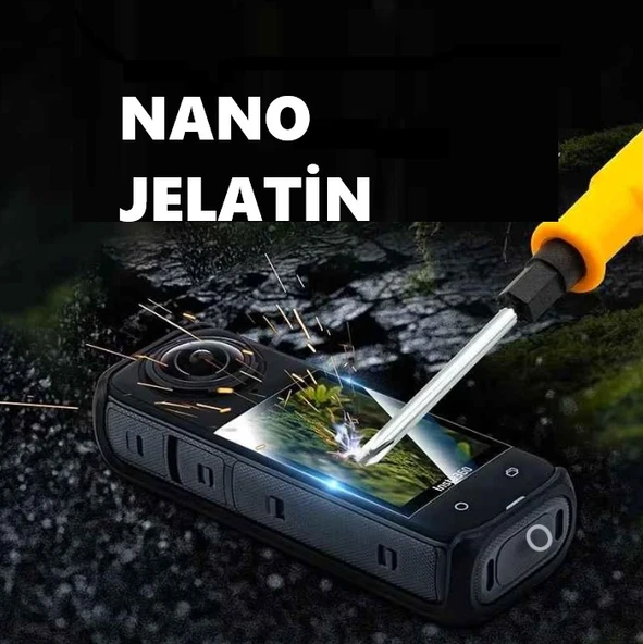 Insta360 X4 Aksiyon Kamera Uyumlu 4 Adet Şeffaf Ekran koruyucu Nano Jelatin - Resim 2