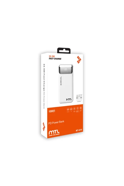 MTL  10.000 mAh 22,5W Kablolu Powerbank MT4310