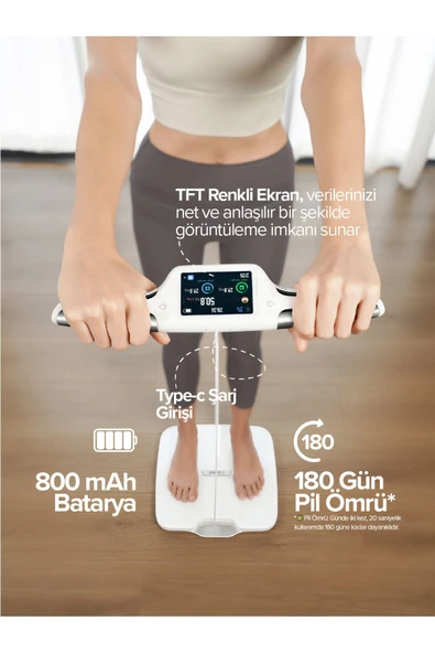 Bester BS9250 8 Elektrotlu Akıllı Tartı ITO Kaplamalı Segmental Analiz, 3.5 TFT Ekran - Resim 5