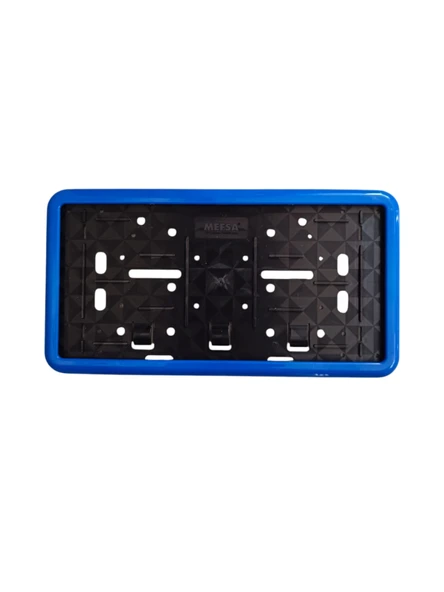 Çerçeveli Dikdörtgen Plakalık Plaka Altlığı Mavi 32X17cm 1 Adet
