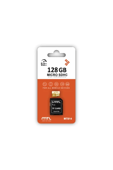 MTL  128 GB Hafıza Kartı HC Micro SD Adaptör Dahil MT814