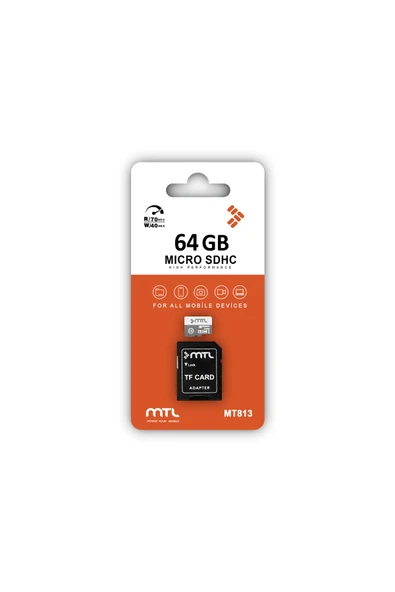 MTL  64 GB Hafıza Kartı HC Micro SD Adaptör Dahil MT813