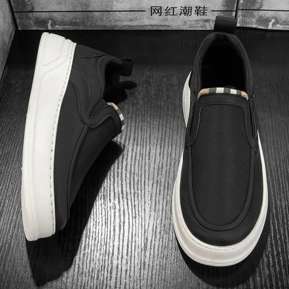 Erkek Günlük Slip-On Ayakkabı (Siyah) - 6