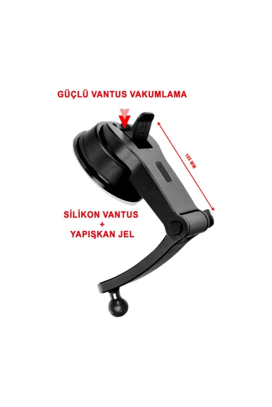 MTL  Araç İçi Vantuzlu Magsafe Telefon Tutucu MT6074 - 2