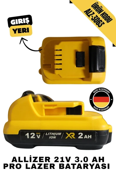 ALLİZER 21V 3.0 AH LAZER BATARYASI