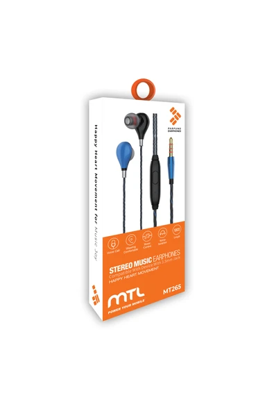 MTL  3.5 MM Jack Girişli Stereo Kulak İçi Silikonlu Kablolu Kulaklık MT265