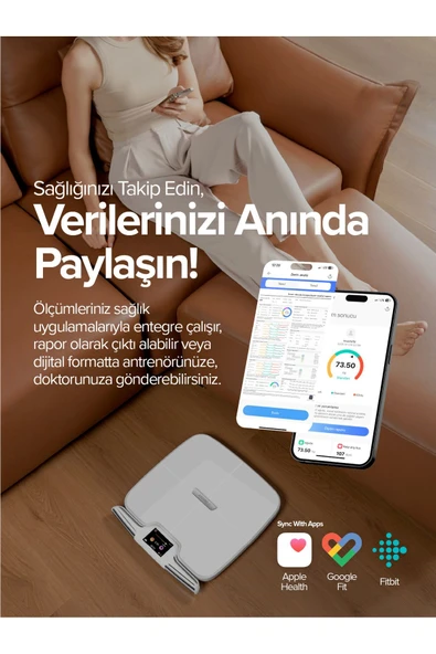 Bester BS9250 8 Elektrotlu Akıllı Tartı ITO Kaplamalı Segmental Analiz, 3.5 TFT Ekran - Resim 7