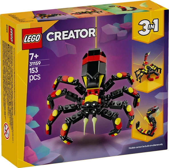 LEGO Creator 3’ü 1 Arada Vahşi Hayvanlar: Şaşırtıcı Örümcek 31159 - Resim 2