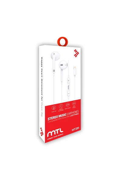 MTL  iPhone Lightning Stereo Kablolu Kulaklık MT291