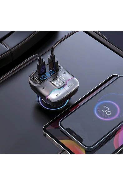 MTL  Araç İçin Bluetooth FM Modülatör Transmitter Çakmaklık MT9873 - 4