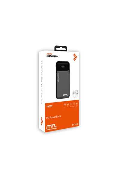 MTL  10.000 mAh 22,5W Kablolu Powerbank MT4310