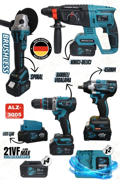 ALLİZER 5 Lİ SET MAVİ 4 LÜ SET + USB IŞIK