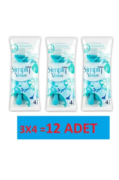 Gillette Simply Venüs 2 4'lü x 3 Adet