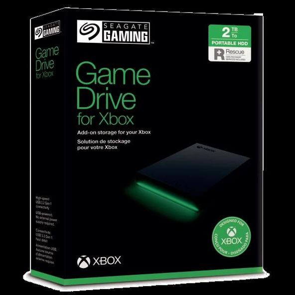 Seagate Game Drive XBOX Uyumlu 2TB HDD Harddisk Siyah-E - 5