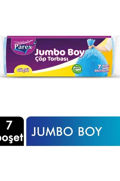 Güçlü Çöp Torbası Jumbo Boy 7'li 8680895145875