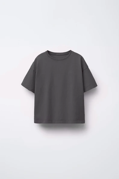Unisex Basic 4'lü T-shirt (Beyaz-Küf yeşili-Bej-Füme) - 4